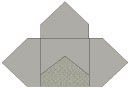 Rococo Pewter Pochette Style A5 (5 1/2 x 5 1/2) - 10/Pk