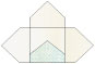 Rococo Aqua Pochette Style A5 (5 1/2 x 5 1/2) - 10/Pk