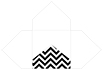Chevron B&W Pochette Style A5 (5 1/2 x 5 1/2) - 10/Pk