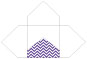 Chevron Amethyst Pochette Style A5 (5 1/2 x 5 1/2) - 10/Pk