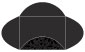 Peacock Black Pochette Style B4 (5 7/8 x 5 7/8) - 10/Pk