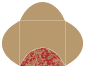 Renaissance Red Pochette Style B4 (5 7/8 x 5 7/8) - 10/Pk