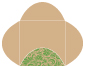 Nature Green Pochette Style B4 (5 7/8 x 5 7/8) - 10/Pk