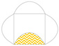Chevron Bomble Bee Pochette Style B4 (5 7/8 x 5 7/8) - 10/Pk