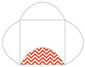 Chevron Rouge Pochette Style B4 (5 7/8 x 5 7/8) - 10/Pk
