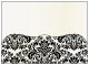 Floral Black Pocket Card 7 1/4 x 5 1/4 - 10/Pk