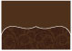 Paisley Chocolate Pocket Card 7 1/4 x 5 1/4 - 10/Pk
