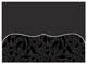 Peacock Black Pocket Card 7 1/4 x 5 1/4 - 10/Pk