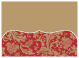Renaissance Red Pocket Card 7 1/4 x 5 1/4 - 10/Pk