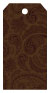 Paisley Chocolate Style A Tag (2 1/4 x 4) 10/Pk