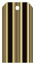 Stripe Black Style A Tag (2 1/4 x 4) 10/Pk