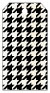 Hounds Tooth Black & White Style A Tag (2 1/4 x 4) 10/Pk