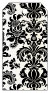 Victoria Black & White Style A Tag (2 1/4 x 4) 10/Pk