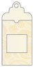 Paisley Gold Window Tag (2 5/8 x 5) 10/Pk