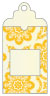 Morocco Yellow Window Tag (2 5/8 x 5) 10/Pk