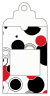 Disco Black-Red Window Tag (2 5/8 x 5) 10/Pk