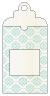 Rococo Aqua Window Tag (2 5/8 x 5) 10/Pk