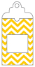 Chevron Bomble Bee Window Tag (2 5/8 x 5) 10/Pk