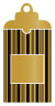Stripe Noir Window Tag (2 5/8 x 5) 10/Pk