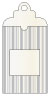 Stripe Grey Window Tag (2 5/8 x 5) 10/Pk