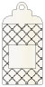 Casablanca Black & White Window Tag (2 5/8 x 5) 10/Pk