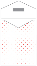 Polkadot Red Thick-E-Lope 4 3/8 x 5 5/8 - 10/Pk