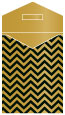 Chevron Noir Thick-E-Lope 4 3/8 x 5 5/8 - 10/Pk