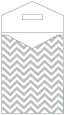 Chevron Pewter Thick-E-Lope 4 3/8 x 5 5/8 - 10/Pk