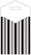 Stripe Black & White Thick-E-Lope 4 3/8 x 5 5/8 - 10/Pk
