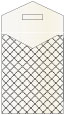 Casablanca Black & White Thick-E-Lope 4 3/8 x 5 5/8 - 10/Pk
