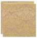 Floral Bronze Trifold Card 5 3/4 x 5 3/4 - 10/Pk