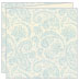 Paisley Blue Trifold Card 5 3/4 x 5 3/4 - 10/Pk