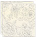 Rose Silver Trifold Card 5 3/4 x 5 3/4 - 10/Pk