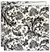 Renaissance Black Trifold Card 5 3/4 x 5 3/4 - 10/Pk