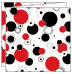 Disco Black-Red Trifold Card 5 3/4 x 5 3/4 - 10/Pk