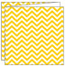 Chevron Bomble Bee Trifold Card 5 3/4 x 5 3/4 - 10/Pk