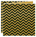 Chevron Noir Trifold Card 5 3/4 x 5 3/4 - 10/Pk