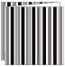 Stripe Black & White Trifold Card 5 3/4 x 5 3/4 - 10/Pk