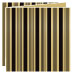 Stripe Black Trifold Card 5 3/4 x 5 3/4 - 10/Pk