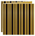 Stripe Noir Trifold Card 5 3/4 x 5 3/4 - 10/Pk