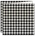 Houndstooth Black & White Trifold Card 5 3/4 x 5 3/4 - 10/Pk