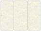 Floral Grey Panel Invitation 3 3/4 x 8 1/2 (folded) - 10/Pk