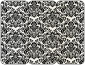 Floral Black Panel Invitation 3 3/4 x 8 1/2 (folded) - 10/Pk