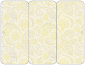 Paisley Yellow Panel Invitation 3 3/4 x 8 1/2 (folded) - 10/Pk