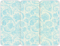 Paisley Aquamarine Panel Invitation 3 3/4 x 8 1/2 (folded) - 10/Pk