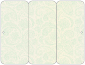 Paisley Green Panel Invitation 3 3/4 x 8 1/2 (folded) - 10/Pk