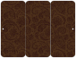 Paisley Chocolate Panel Invitation 3 3/4 x 8 1/2 (folded) - 10/Pk