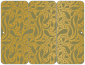 Peacock Antique Gold Panel Invitation 3 3/4 x 8 1/2 (folded) - 10/Pk