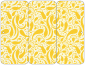 Peacock Yellow Panel Invitation 3 3/4 x 8 1/2 (folded) - 10/Pk