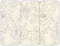 Rose Silver Panel Invitation 3 3/4 x 8 1/2 (folded) - 10/Pk